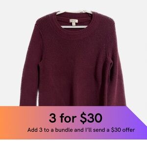 Style & Co wine sweater.